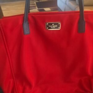 kate spade Red Tote with Dark Handles